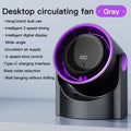 Electric Fan Desktop Silent Wall Mounted Air Conditioner Bladeless Fan USB Charging Portable Office Indoor Camping